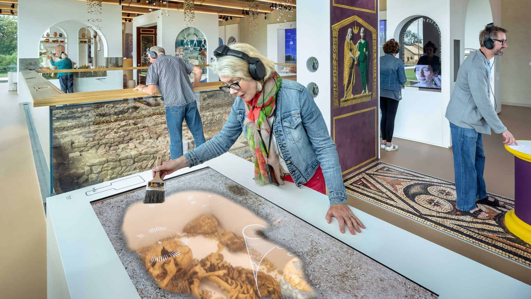 Roman mosaic exhibition